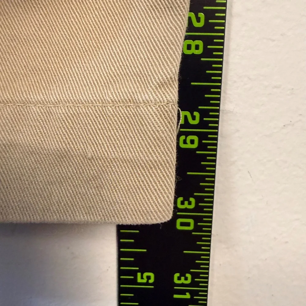 Polo Ralph‎ Lauren Chino Men 36x30 Khaki Tan Vintage Made in USA Pleated Front